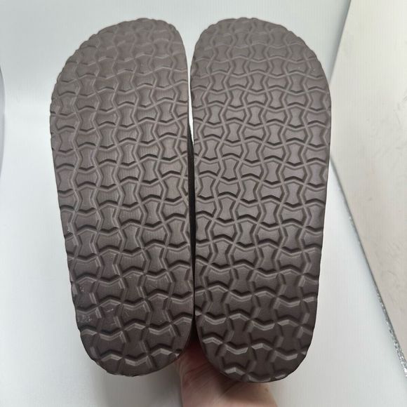 CUSHIONAIRE Women's Genuine Leather Cork Footbed Clog with +Comfort 9 WIDE BROWN - Picture 5 of 8